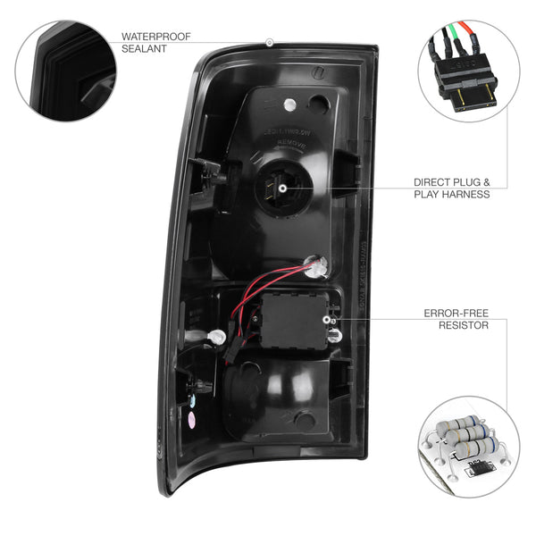 2009-2017 Dodge RAM 1500 Sinister Black Tail Light
