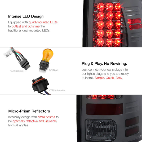 2009-2017 Dodge RAM 1500 Smoked Tail Light
