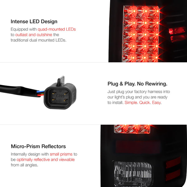 2013-2017 Dodge RAM 1500 | 2500 | 3500 Sinister Black Tail Light