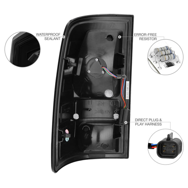 2013-2017 Dodge RAM 1500 | 2500 | 3500 Sinister Black Tail Light