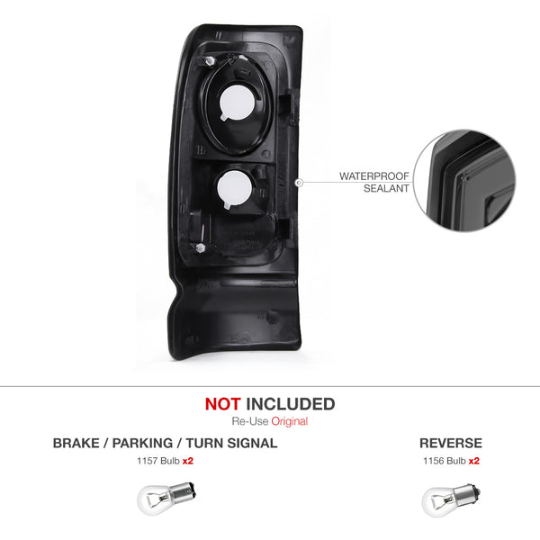 1994-2001 Dodge RAM 1500 Smoked Tail Light