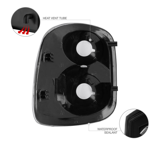 2001-2003 Ford F-150 Black Tail Light