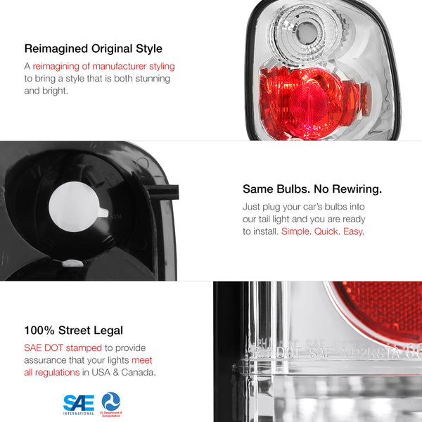 2001-2003 Ford F-150 Chrome Tail Light