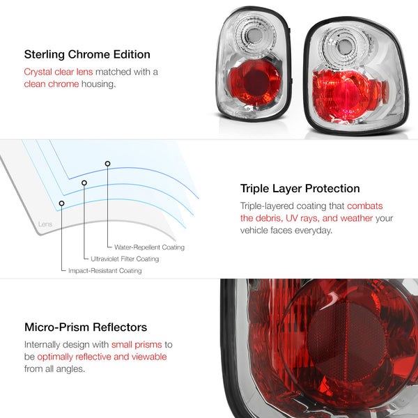 2001-2003 Ford F-150 Chrome Tail Light
