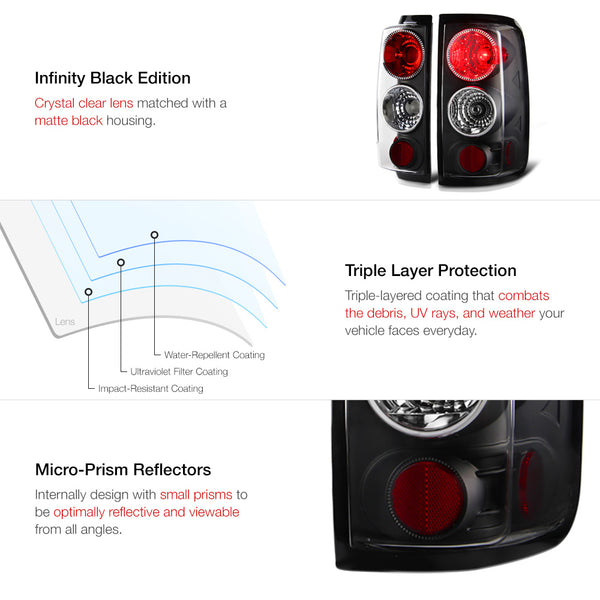 2004-2008 Ford F-150 Black Tail Light