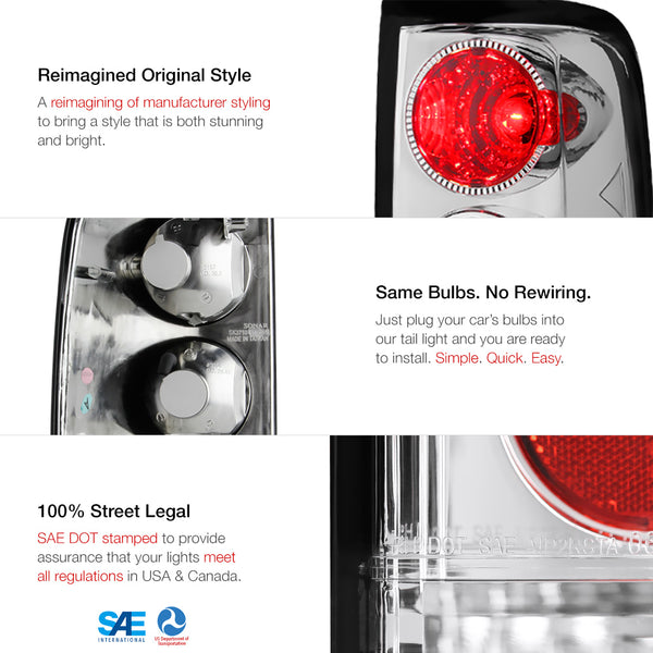 2004-2008 Ford F-150 Chrome Tail Light