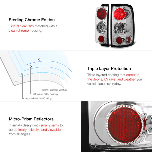 2004-2008 Ford F-150 Chrome Tail Light