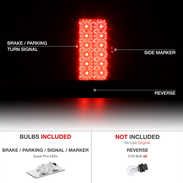 2004-2008 Ford F-150 Black Tail Light