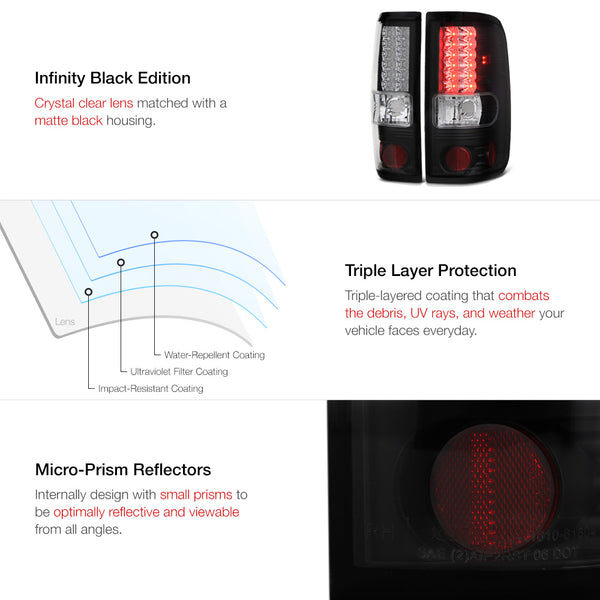 2004-2008 Ford F-150 Black Tail Light