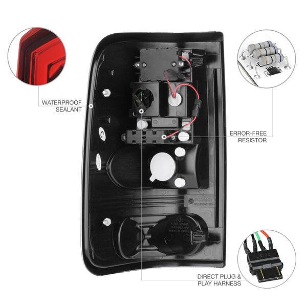 2004-2008 Ford F-150 Rosso Red Tail Light