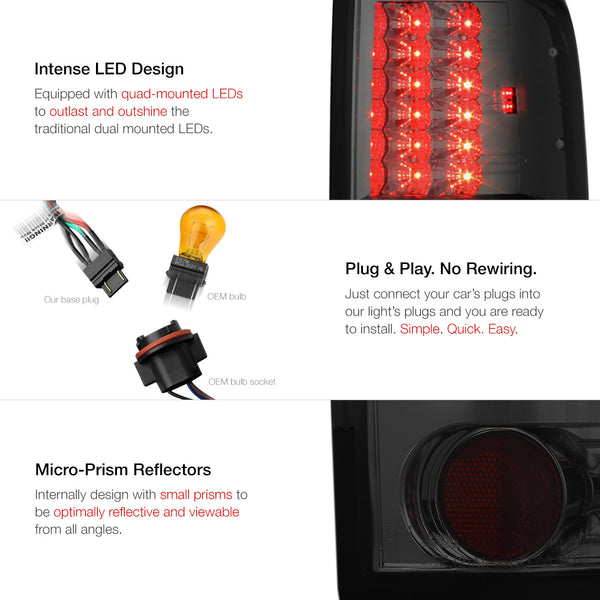 2004-2008 Ford F-150 Smoked Tail Light