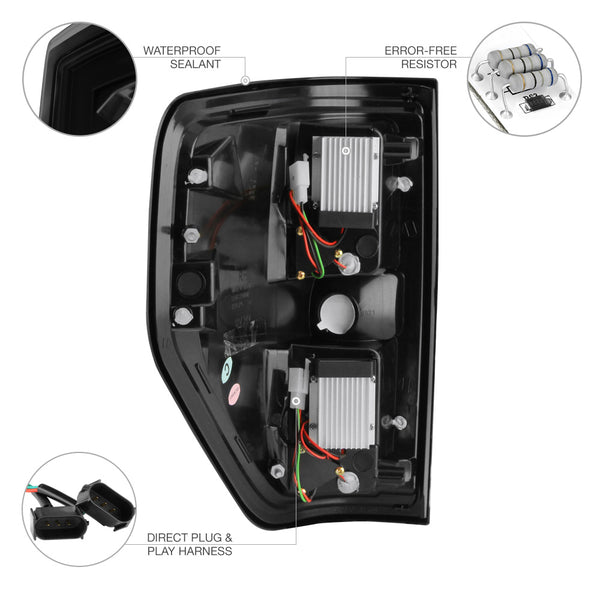 2009-2014 Ford F-150 Sinister Black Tail Light