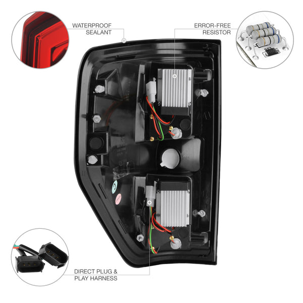 2009-2014 Ford F-150 Rosso Red Tail Light