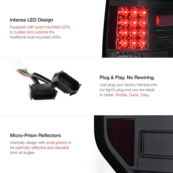 2009-2014 Ford F-150 Smoked Tail Light
