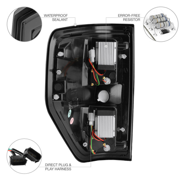 2009-2014 Ford F-150 Smoked Tail Light