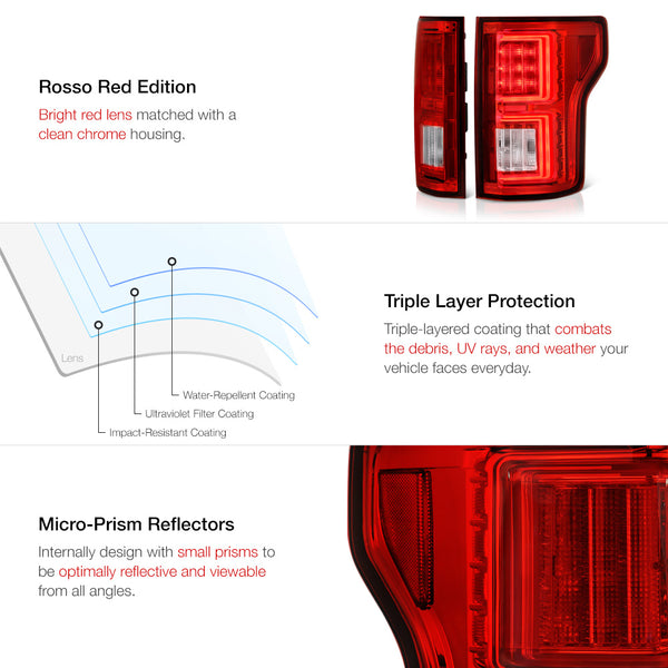 2015-2017 Ford F-150 Red Tail Light