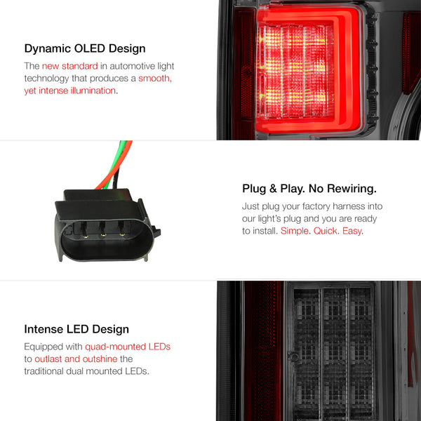 2015-2017 Ford F-150 Smoked Tail Light