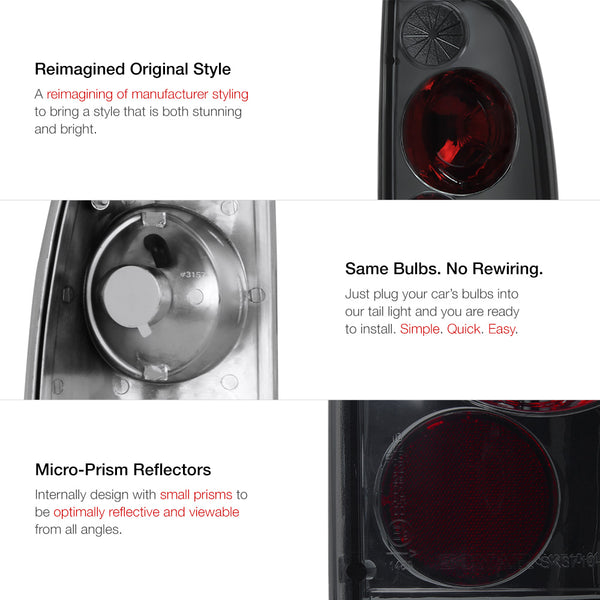 1997-2003 Ford F-150 Smoked Tail Light