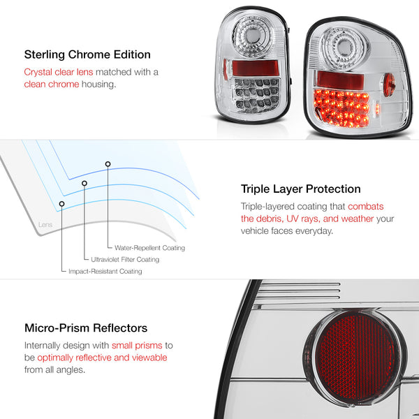 1997-2003 Ford F-150 Chrome Tail Light