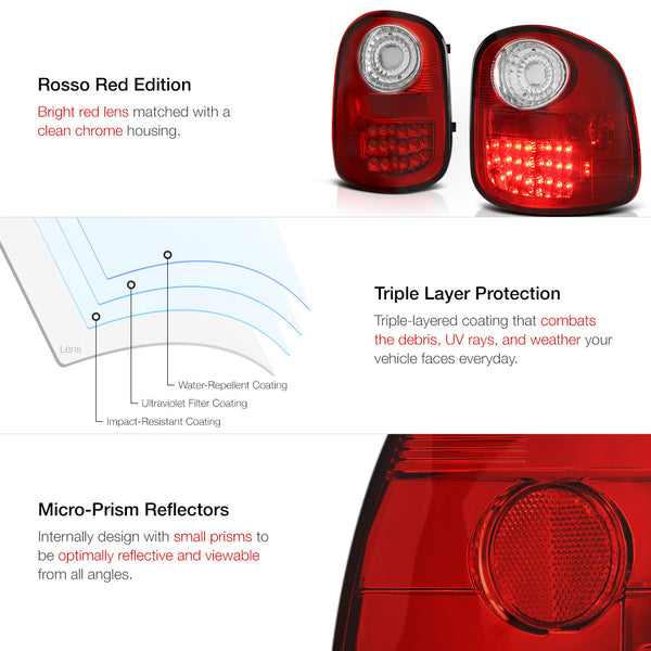 1997-2003 Ford F-150 Rosso Red Tail Light