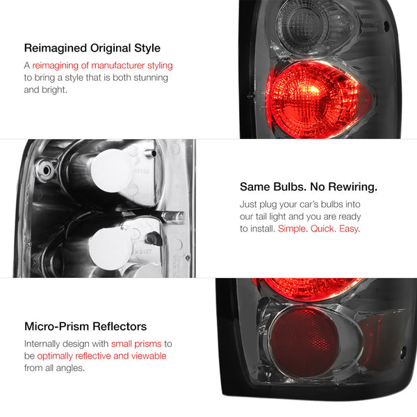 2001-2011 Ford Ranger Smoked Tail Light