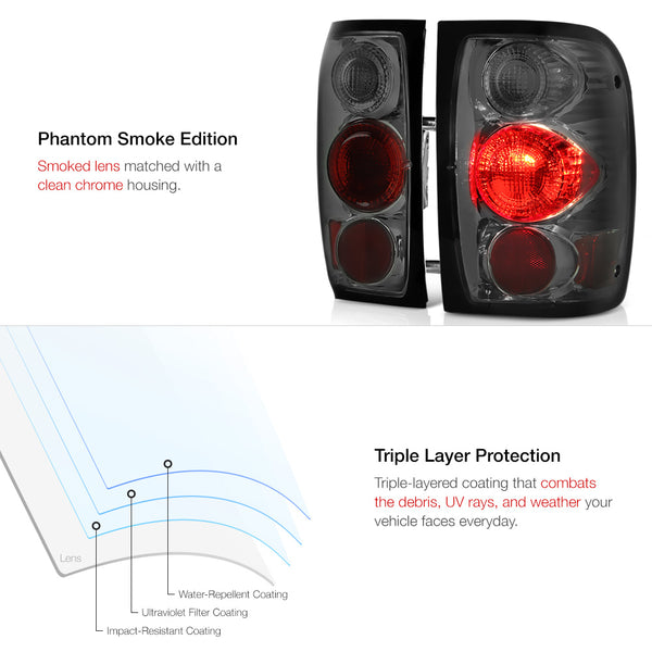 2001-2011 Ford Ranger Smoked Tail Light