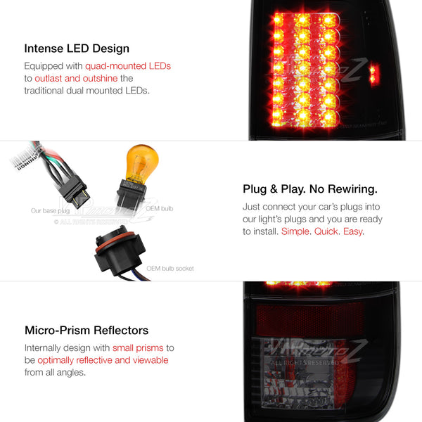 2008-2016 Ford F-250 | F-350 | F-450 Superduty Sinister Black Tail Light
