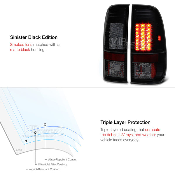 2008-2016 Ford F-250 | F-350 | F-450 Superduty Sinister Black Tail Light