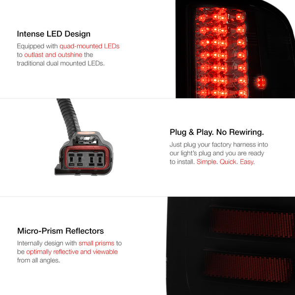2007-2013 GMC Sierra 1500 | 2500HD | 3500HD Sinister Black Tail Light