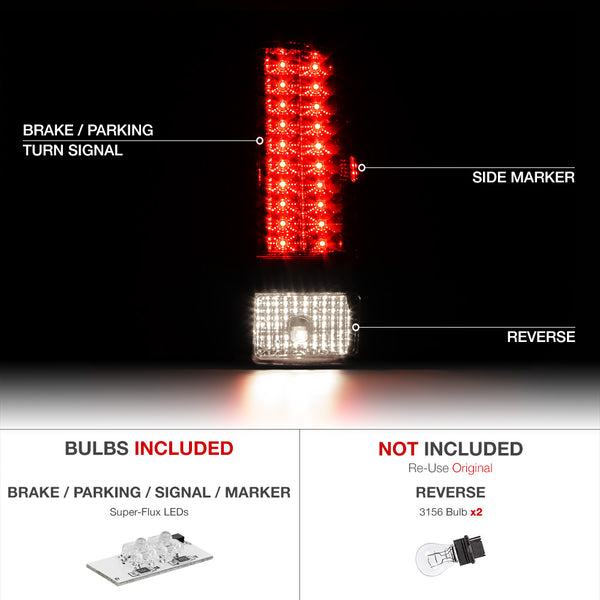 2007-2013 GMC Sierra 1500 | 2500HD | 3500HD Sinister Black Tail Light