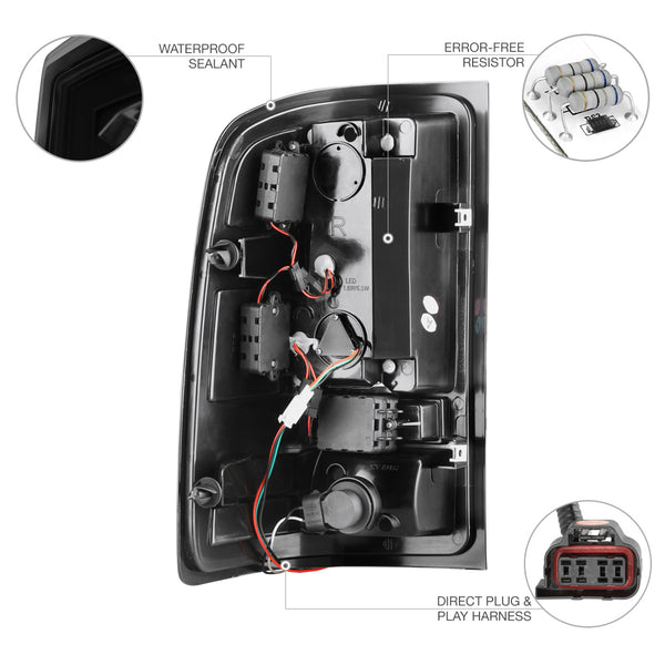 2007-2013 GMC Sierra 1500 | 2500HD | 3500HD Sinister Black Tail Light