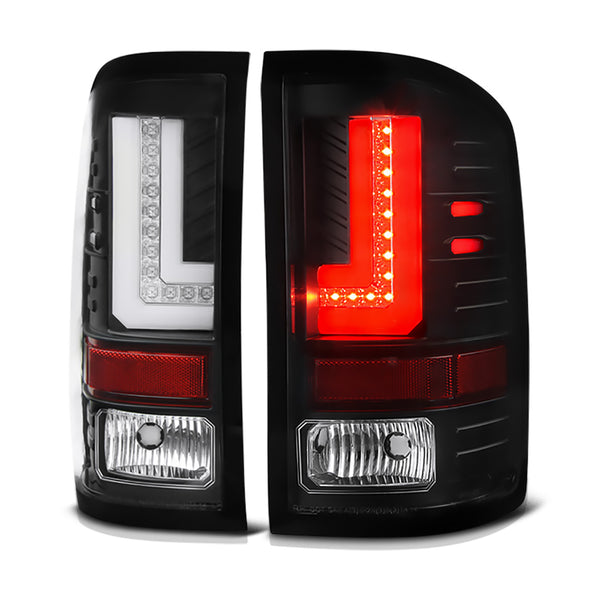 2014-2015 GMC Sierra 1500 Black Tail Light