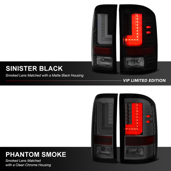 2014-2015 GMC Sierra 1500 Sinister Black Tail Light