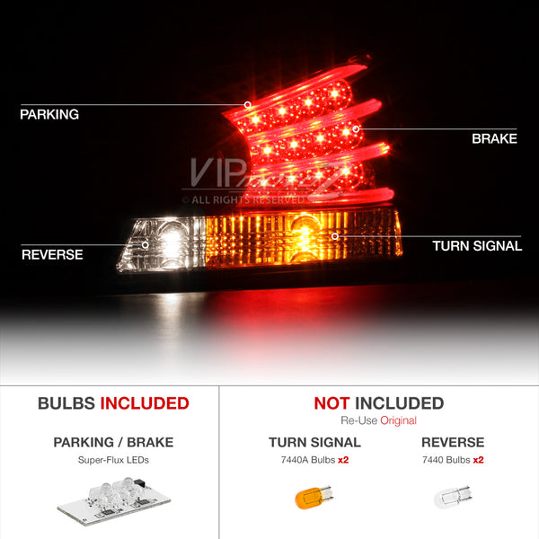2008-2012 Honda Accord Black Tail Light