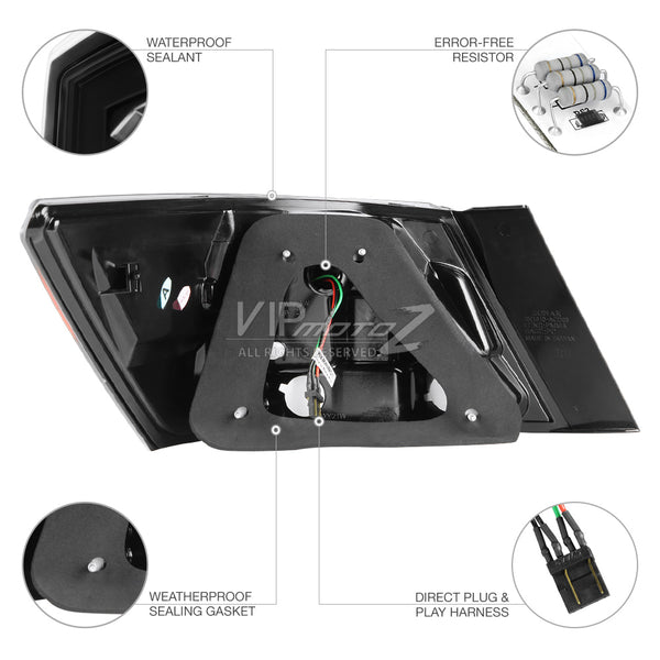 2008-2012 Honda Accord Black Tail Light