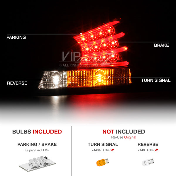 2008-2012 Honda Accord Rosso Burgundy Tail Light