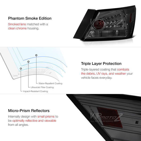 2008-2012 Honda Accord Smoked Tail Light
