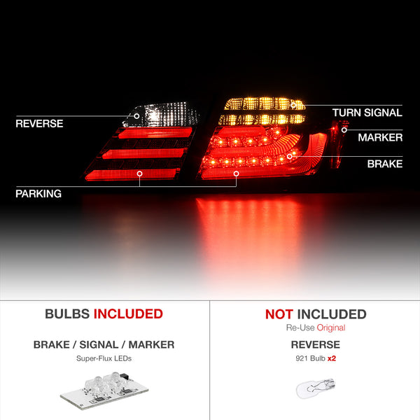 2013-2015 Honda Accord Black Tail Light