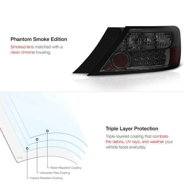 2006-2011 Honda Civic Smoked Tail Light
