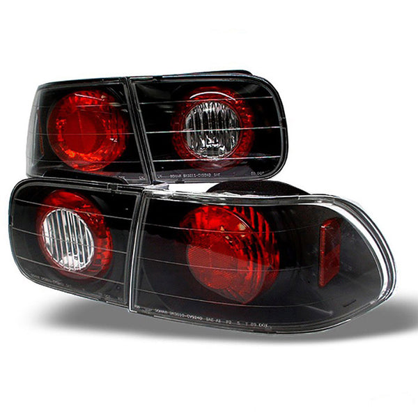 1992-1995 Honda Civic Black Tail Light