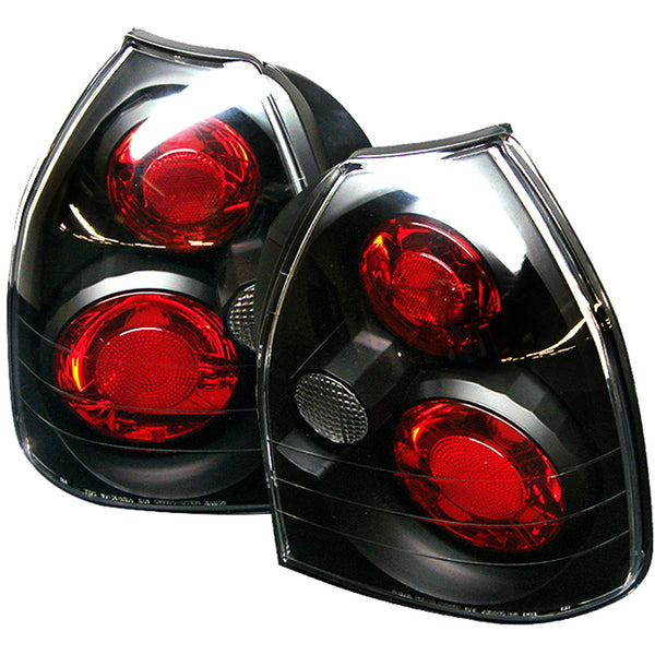 1996-2000 Honda Civic Black Tail Light