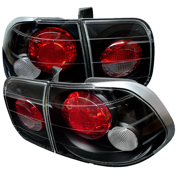 1996-1998 Honda Civic Black Tail Light