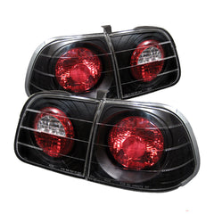 1999-2000 Honda Civic Black Tail Light