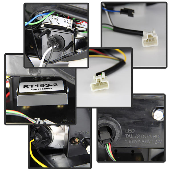 2011-2014 Hyundai Sonata Black Tail Light