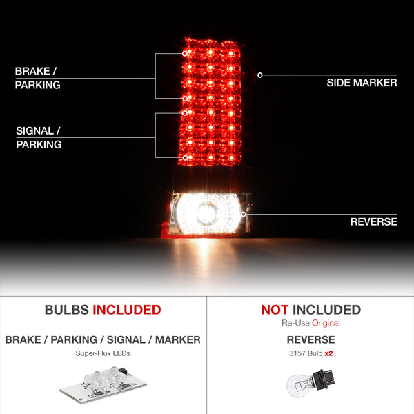 2005-2006 Jeep Grand Cherokee Rosso Red Tail Light