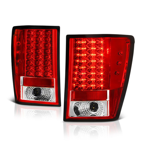 2007-2010 Jeep Grand Cherokee Rosso Red Tail Light