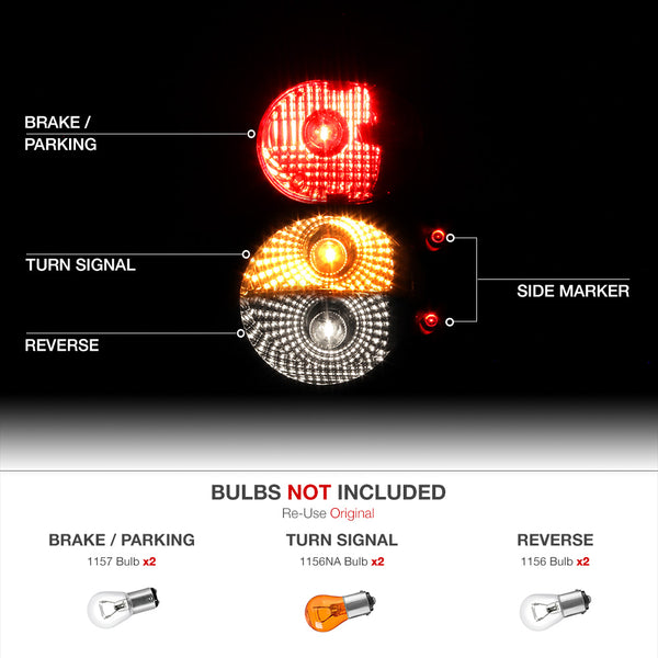 1999-2004 Jeep Grand Cherokee Sinister Black Tail Light