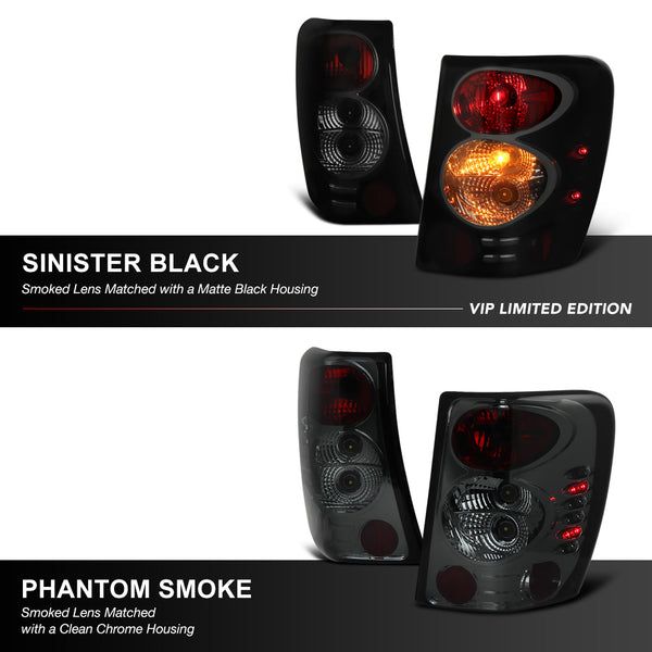 1999-2004 Jeep Grand Cherokee Sinister Black Tail Light