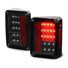 2007-2017 Jeep Wrangler Black Tail Light