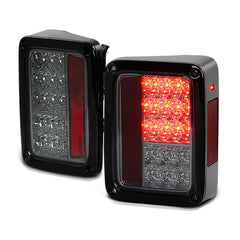2007-2017 Jeep Wrangler Smoked Tail Light